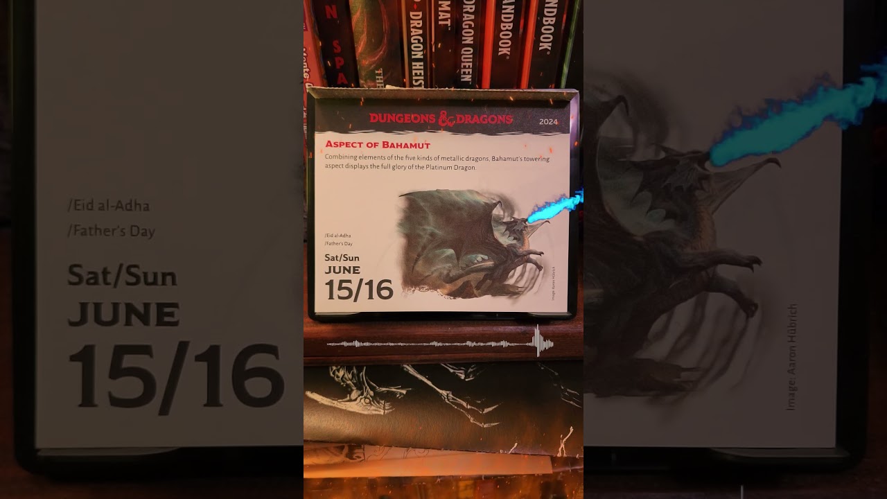 June 15th & 16th, 2024 D&D Monster of the Day Aspect of Bahamut 