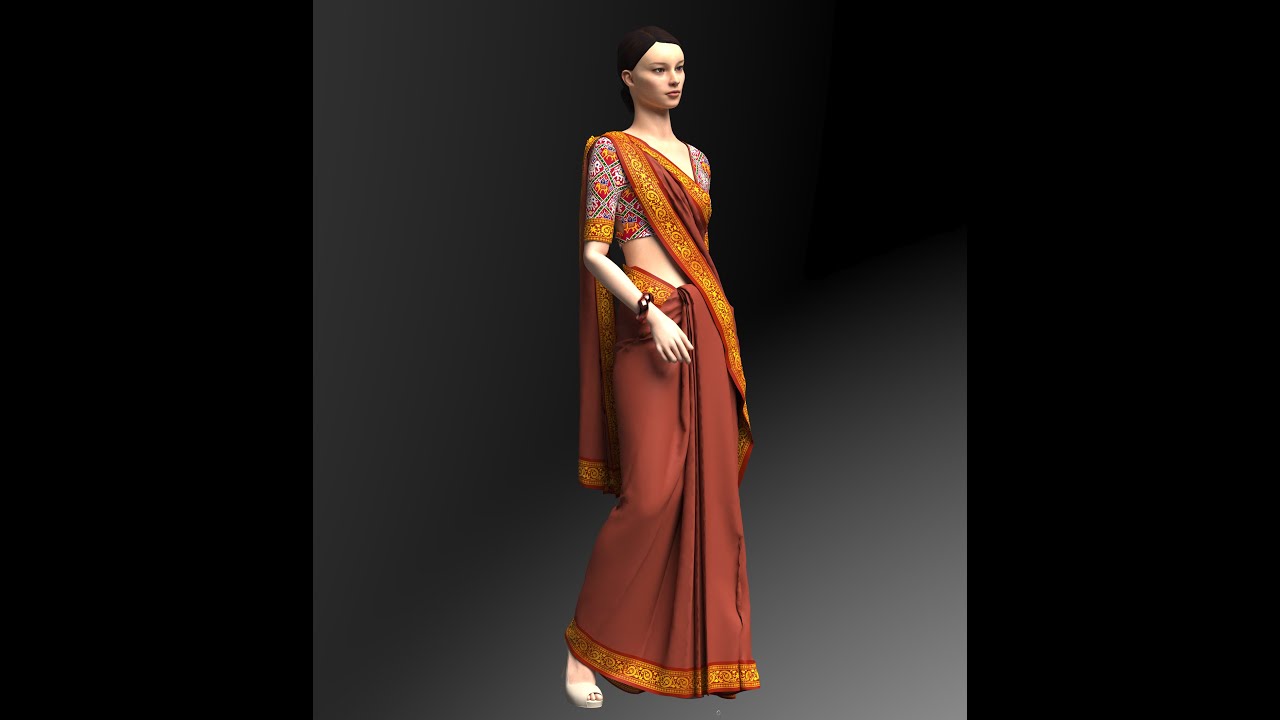 SAREE MAKING IN CLO 3D