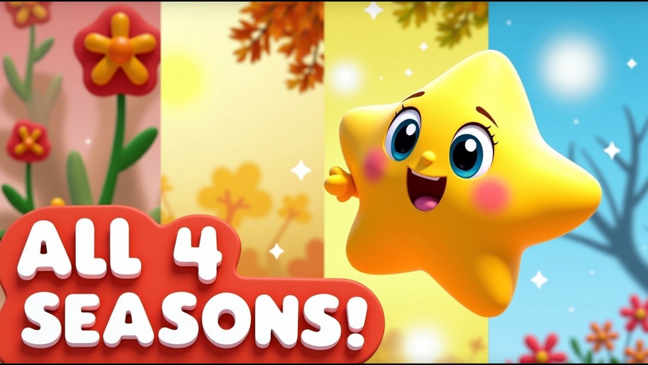 Seasons of the Year 🌸☀️🍂❄️ | Fun Educational Song for Kids