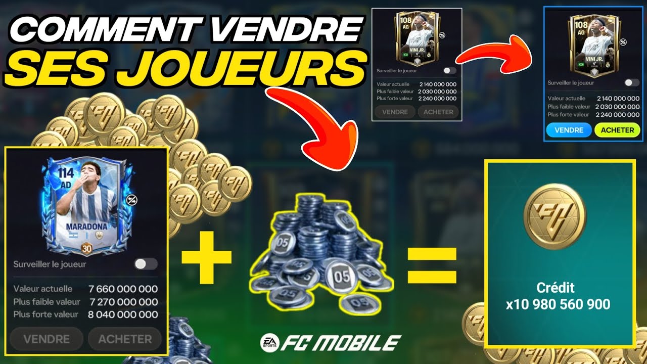 Comment VENDRE des JOUEURS NON ÉCHANGEABLES sur FC Mobile 26 | Vendre ses Joueurs sur FC Mobile