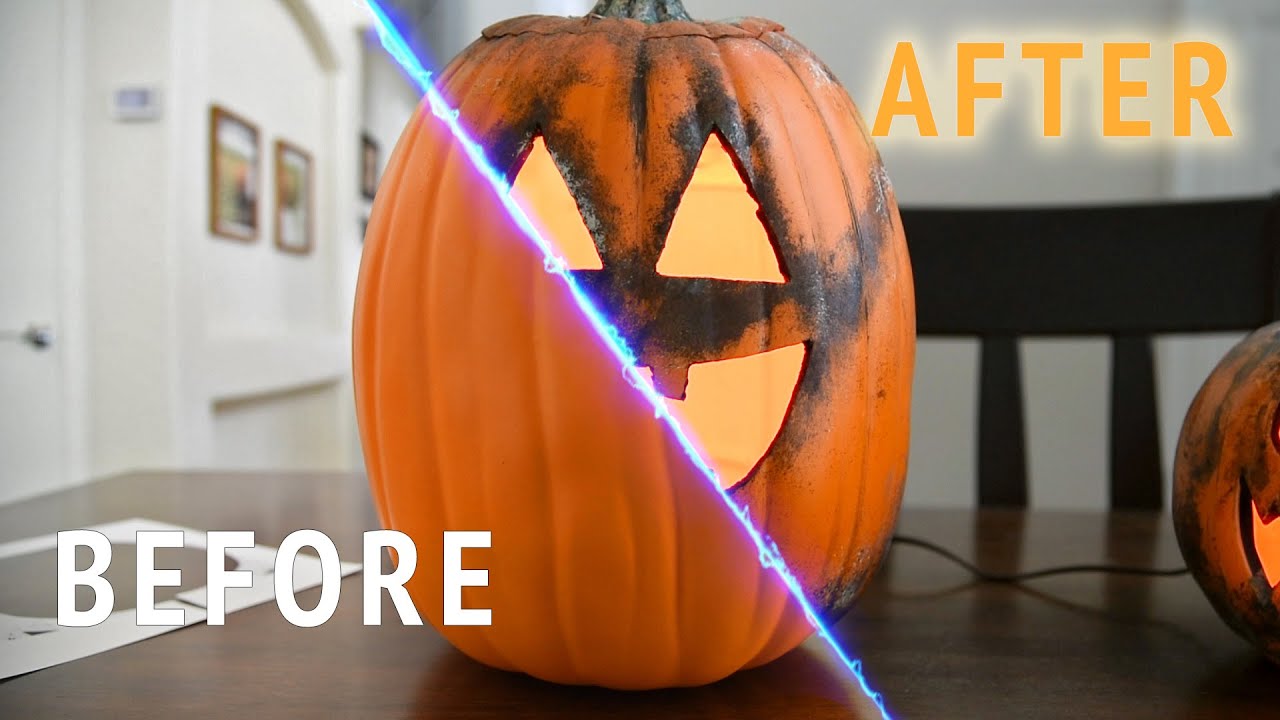 Foam Pumpkin Makeover