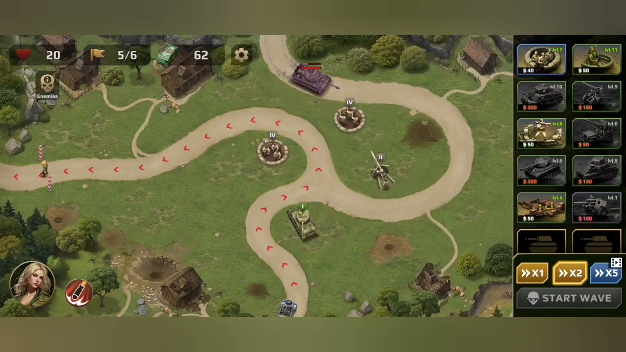 WWII Defense: RTS Army TD game s2L15 #wargaming #mobilegaming #gaming #strategygames