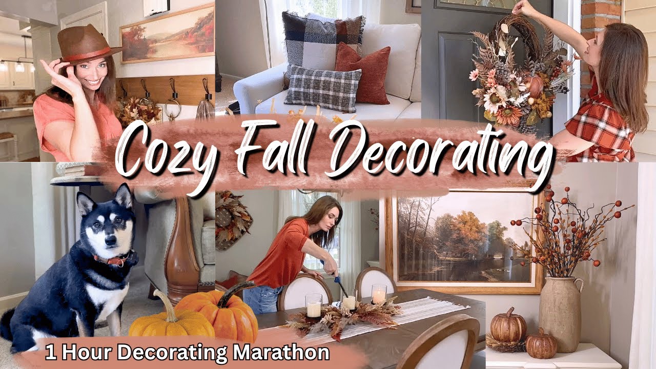 🍁Cozy Fall Decor Inspiration for Every Room  | 1 Hour Fall Decorating Marathon