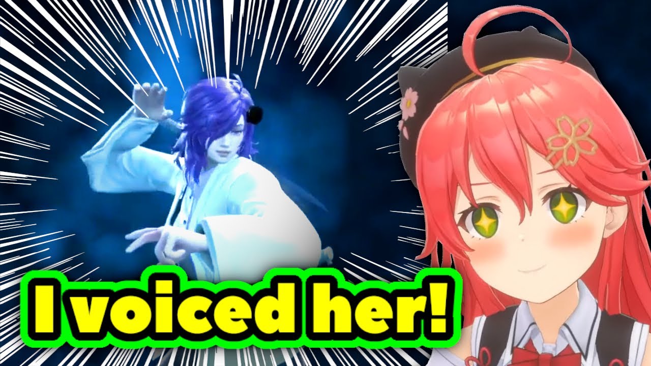 Miko Fights Her Own Character in Soulcalibur...【ENG Sub / hololive】