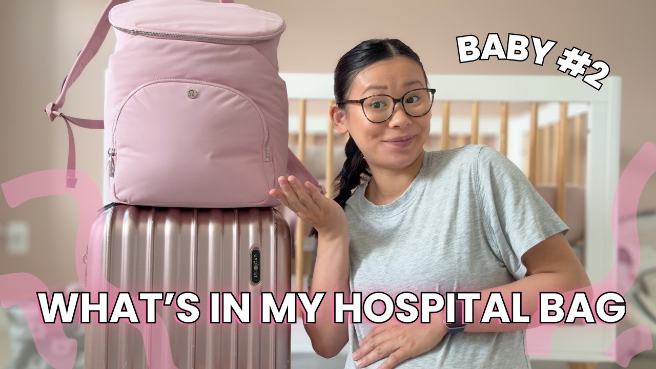 Packing My Lululemon Bag for the Hospital (2nd Baby Edition) 👶🏼 | Essentials for Baby + Postpartum