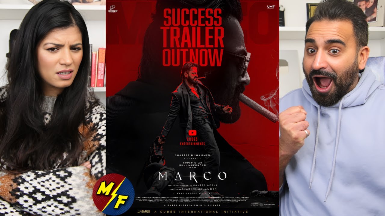 Реакция на трейлер «Marco - Success» | Захватывающее приключение Унни Мукундан!