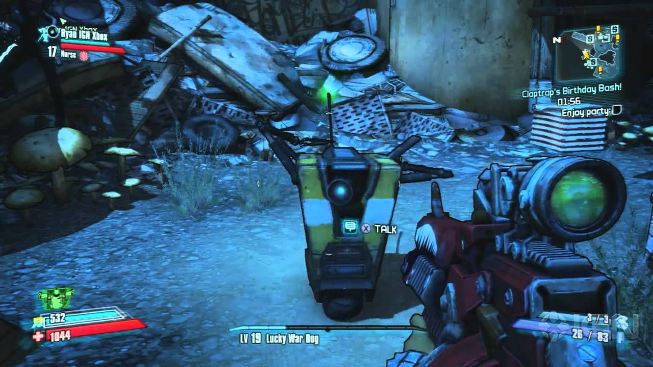 Borderlands 2 Walkthrough - Claptrap's Birthday Bash - Side Missions (Part 31)