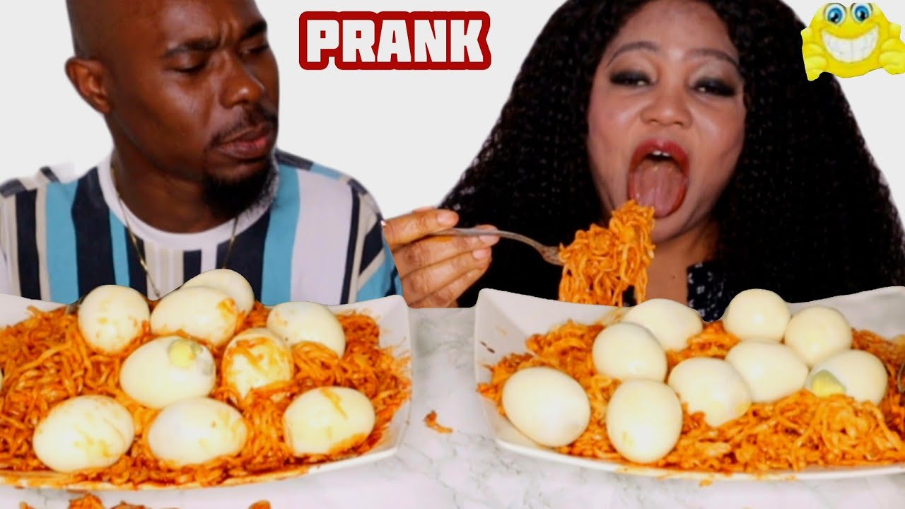 Розыгрыш над мужем | Самая острая лапша 🍜 с 20 варёными яйцами🥚! ОНА ОТОМСТИЛА!