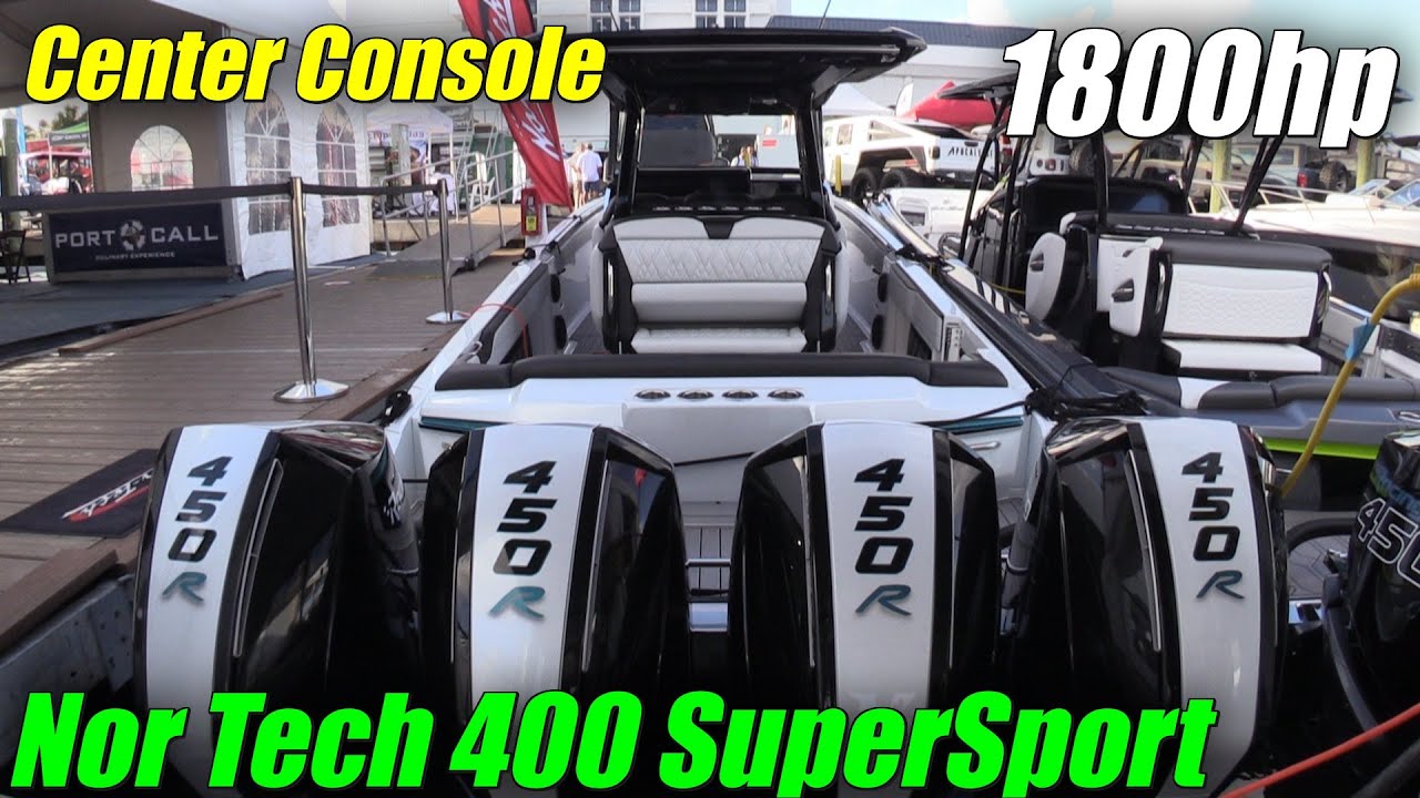 Power Style ! 2023 Nor Tech 400 Supersport 1800hp Center Console
