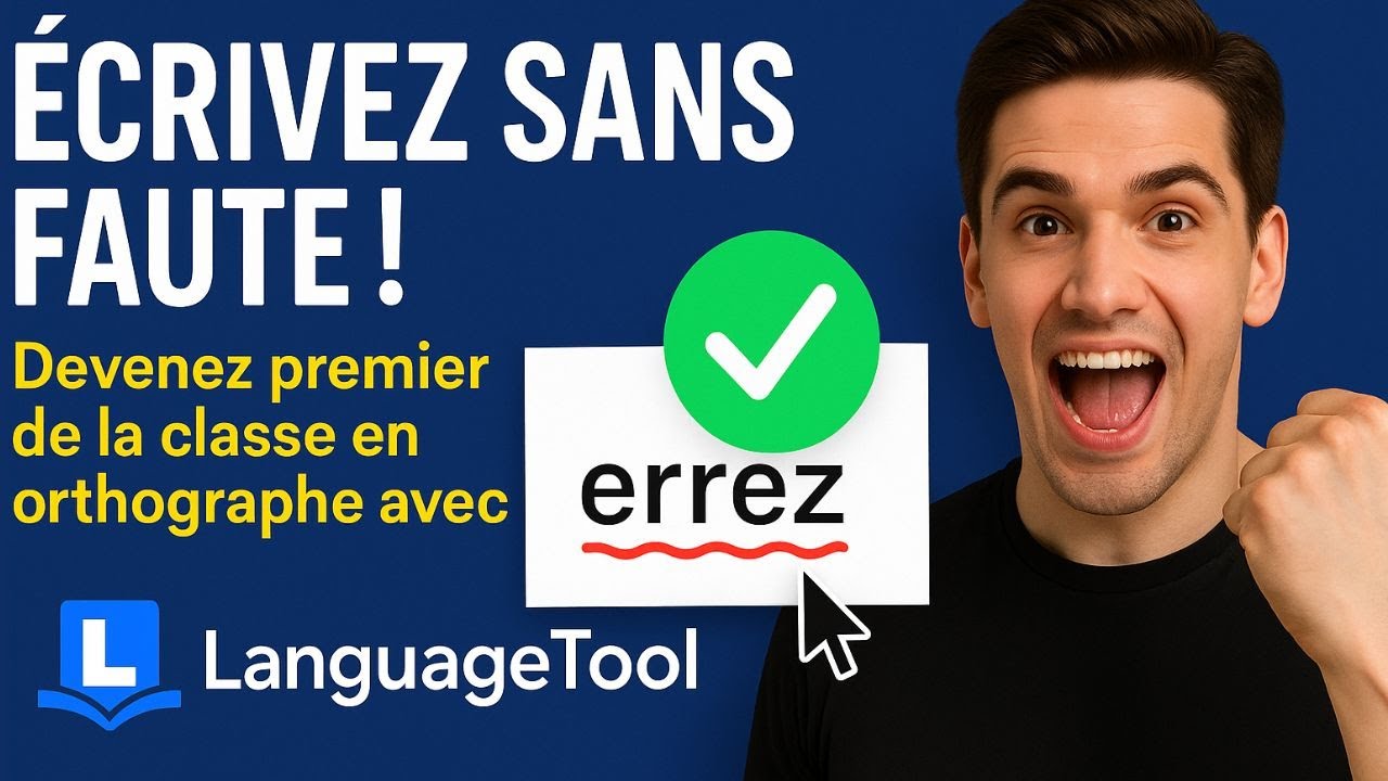 ÉCRIVEZ SANS FAUTE !  Premier de la classe en orthographe ? C'est possible avec Language Tool !