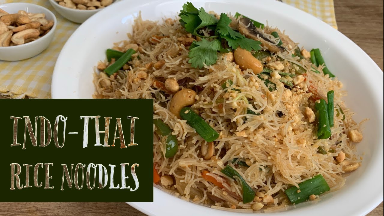 Indo-Thai Rice Noodles | Easy Stir Fry Rice Noodles | YumVegCooking