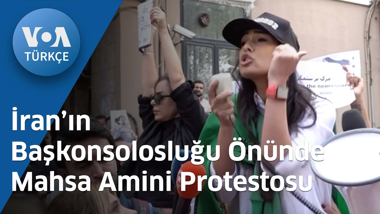 İran’ın Başkonsolosluğu Önünde Mahsa Amini Protestosu | VOA Türkçe