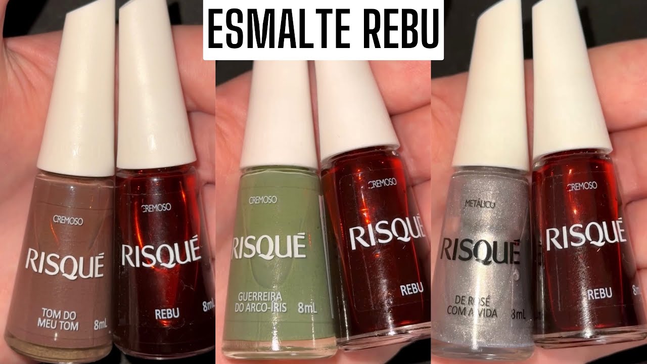 Testando cores com esmalte rebu