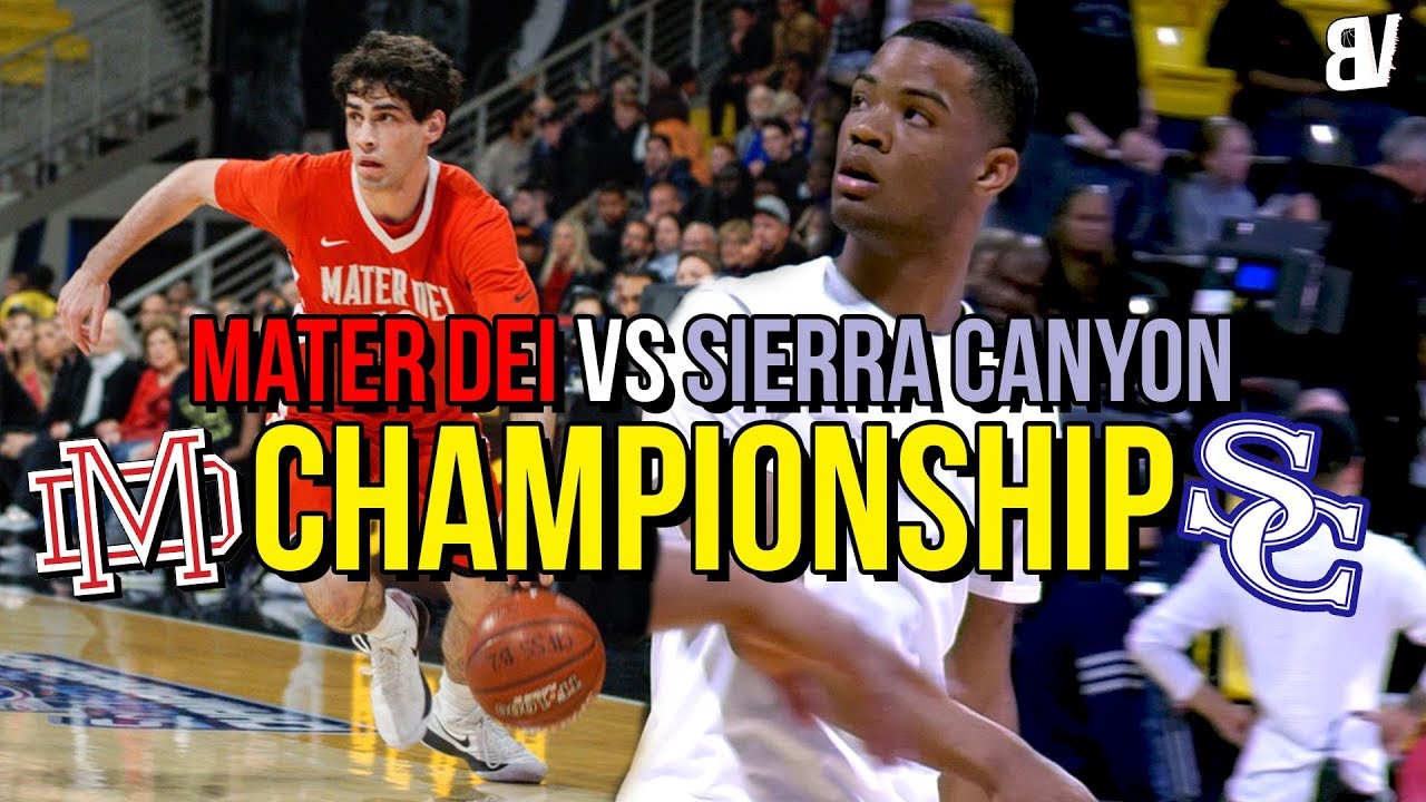 Mater Dei VS Sierra Canyon CHAMPIONSHIP GAME! WILD FINISH! Cassius Stanley VS Spencer Freedman