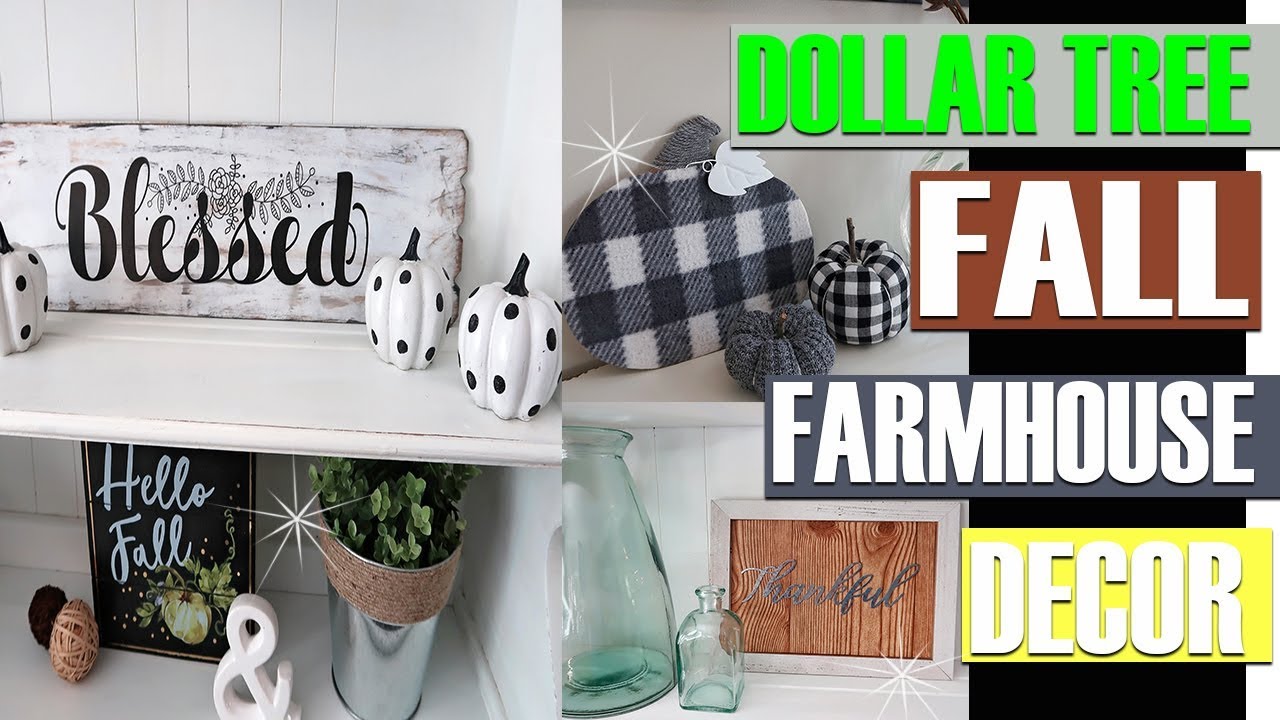 DOLLAR TREE FALL FARMHOUSE DIY DECOR 2018
