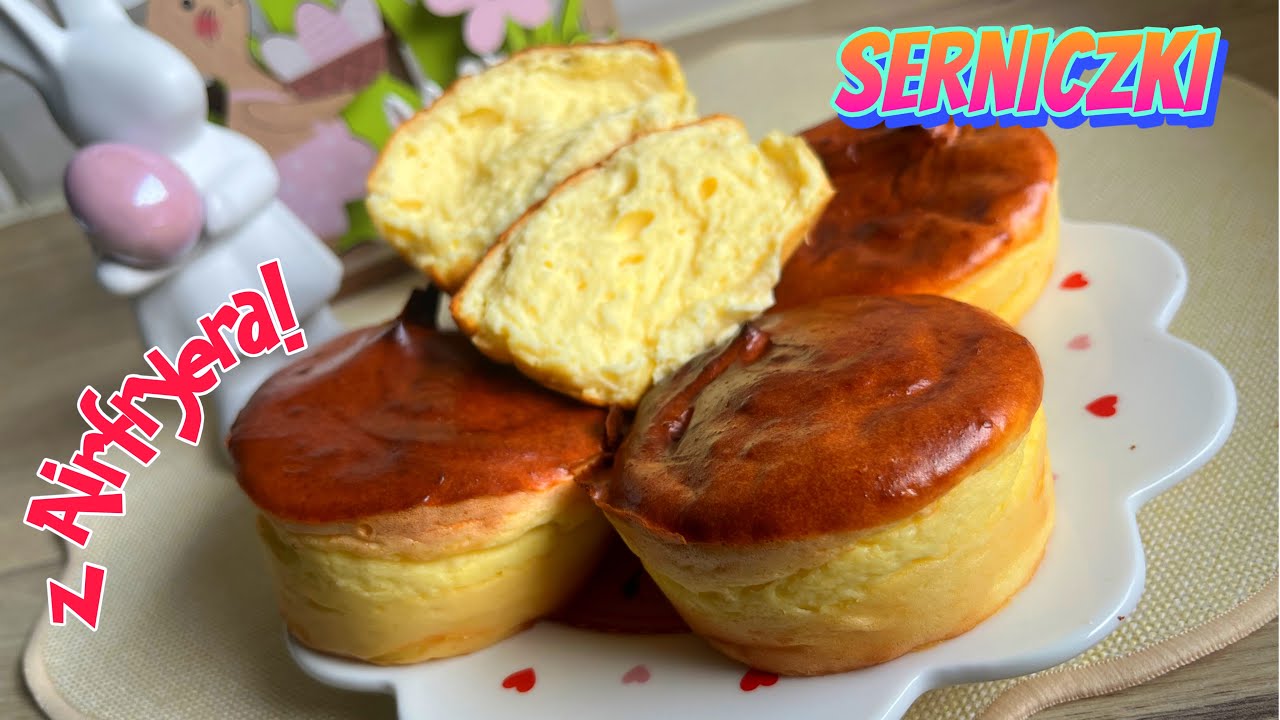 🔥 SERNICZKI Z AIRFRYERA – puszyste jak chmurka! 😍 Gotowe w kilka minut 😲