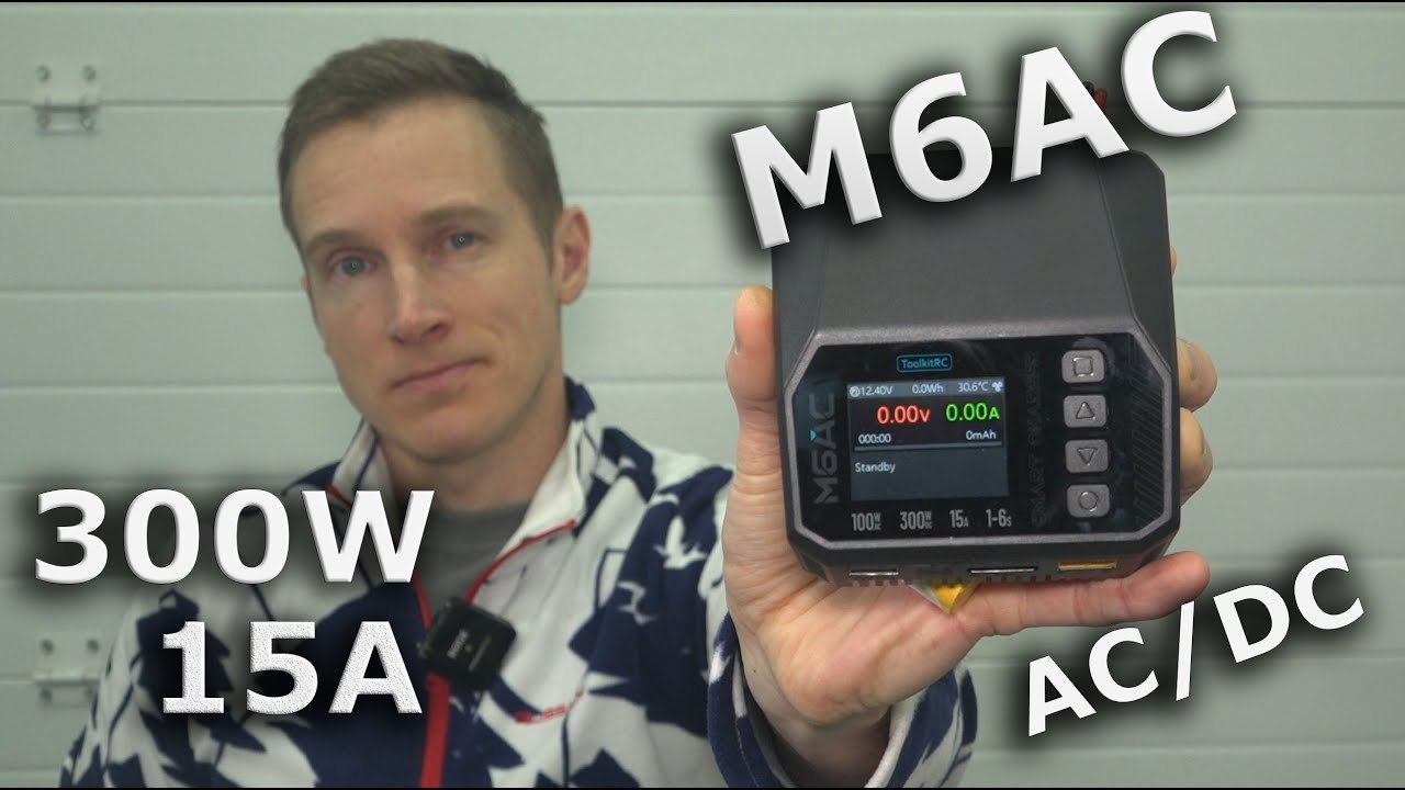 Новая зарядка ToolkitRC M6AC ... 15А, 300W и AC/DC