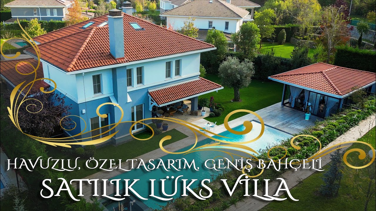 Çekmeköy Ömerli Kasaba 3.Etap'ta Satılık Lüks Villa: Havuzlu, Özel Tasarım, Geniş Bahçeli!