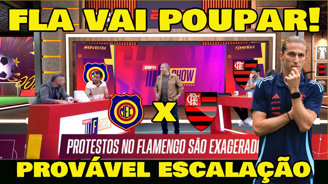 SAIU A PROVÁVEL ESCALAÇÃO DO FLAMENGO CONTRA O MADUREIRA! FILIPE LUÍS VAI POUPAR?