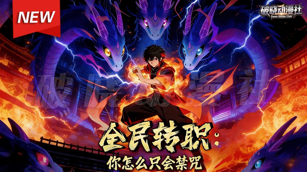 MULTISUB📢新番上线《全民转职：你怎么只会禁咒》第1~60集丨顾野觉醒SSS级隐藏职业“禁忌之子”，所有技能都能演变为禁咒。凭借此能力，他在新手副本中一鸣惊人，打脸轻视者！#漫剧 #破晓动漫社