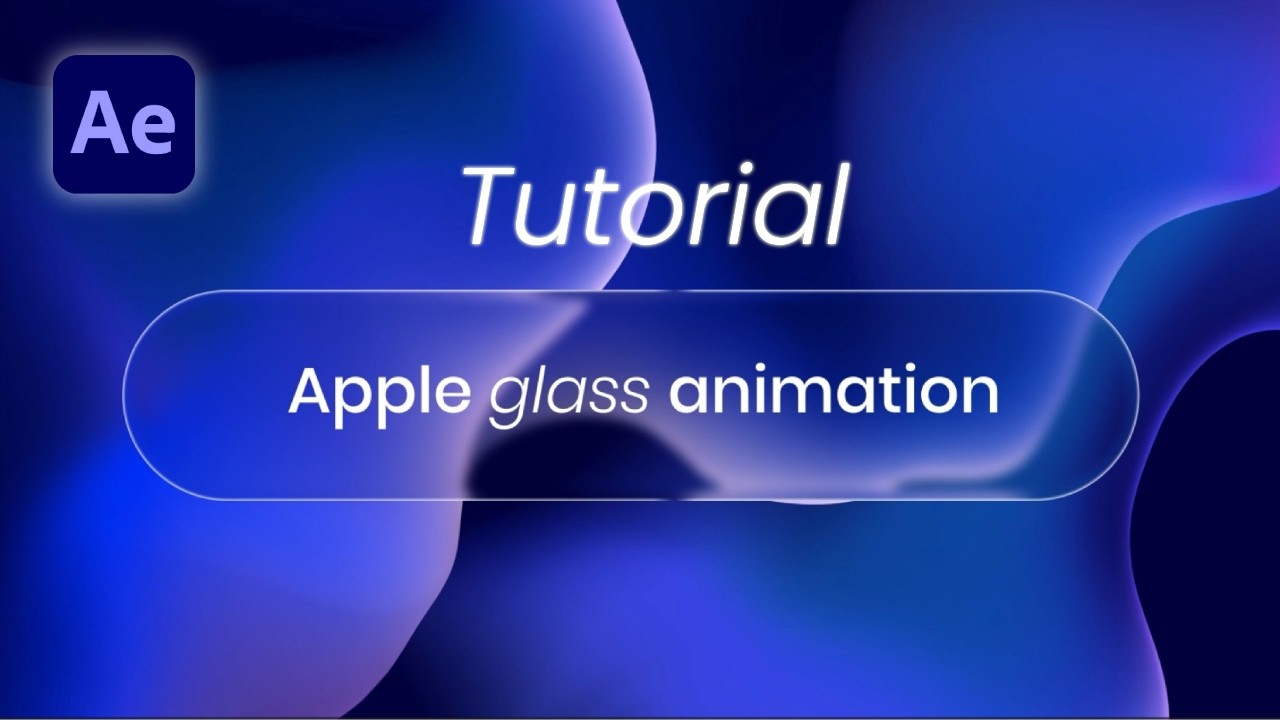 Como Fazer Efeito Glass da Apple no After Effects