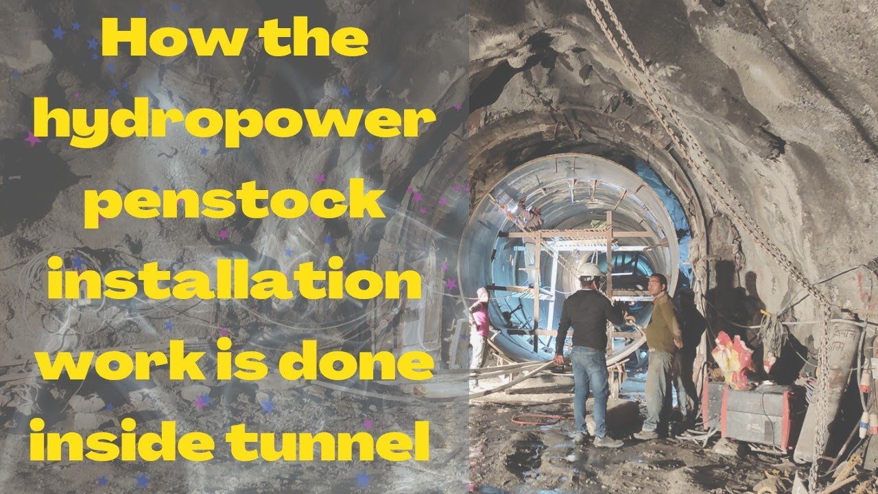 Hydropower Tunnel || Penstock installation in Tunnel | HRT to Pressure shaft connection