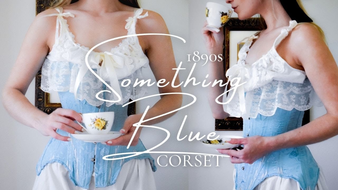 Something Blue Victorian Corset