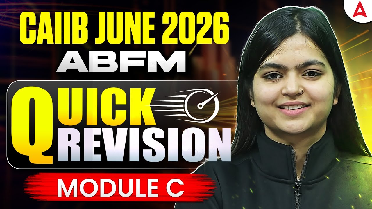 CAIIB June 2026 | ABFM Module C | Quick Revision | English Medium | CA Aarti Pathak