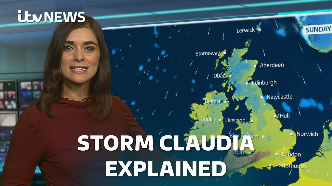 Storm Claudia: What to expect as UK prepares for torrential rain | ITV News