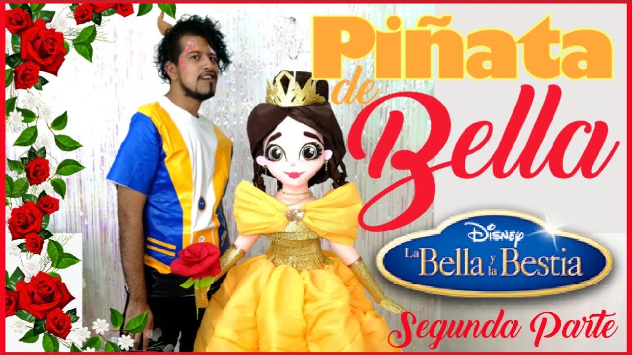 Como hacer una piñata de Bella (la Bella y la Bestia ) parte 2 DIY Edrei pop