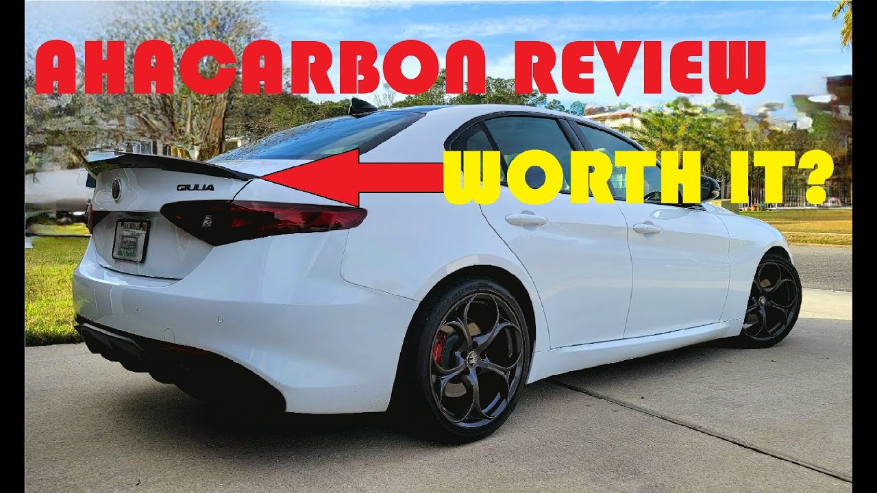 Ahacarbon Review and Carbon Fiber Spoiler Install - Alfa Romeo Giulia