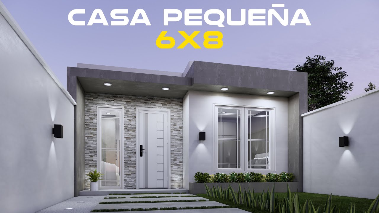 ¿Buscas una Casa Pequeña pero Moderna? Este Diseño 6x8 Lo Tiene Todo 😱