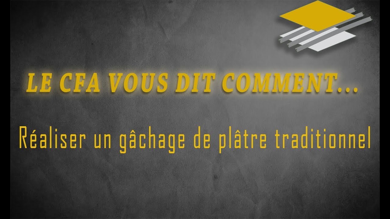 Réaliser un gâchage de plâtre traditionnel
