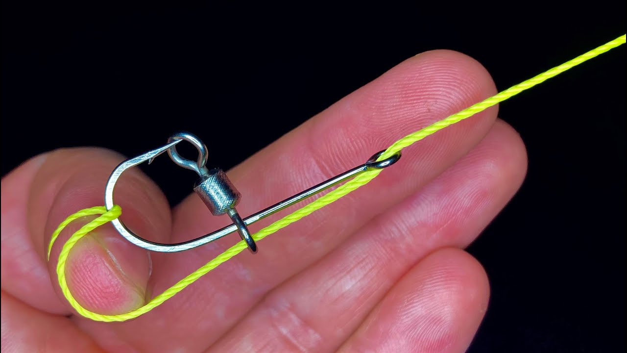 How to tie fishing hooks for big fish. Deep sea fishing.