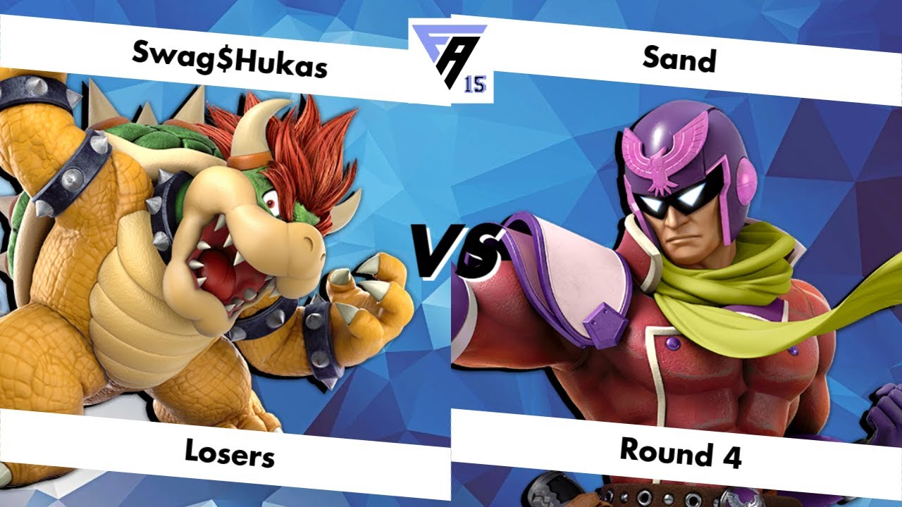 Frame Advantage #15 - Losers Round 4 - Swag$Hukas (Bowser) vs Sand (Falcon, Ridley)