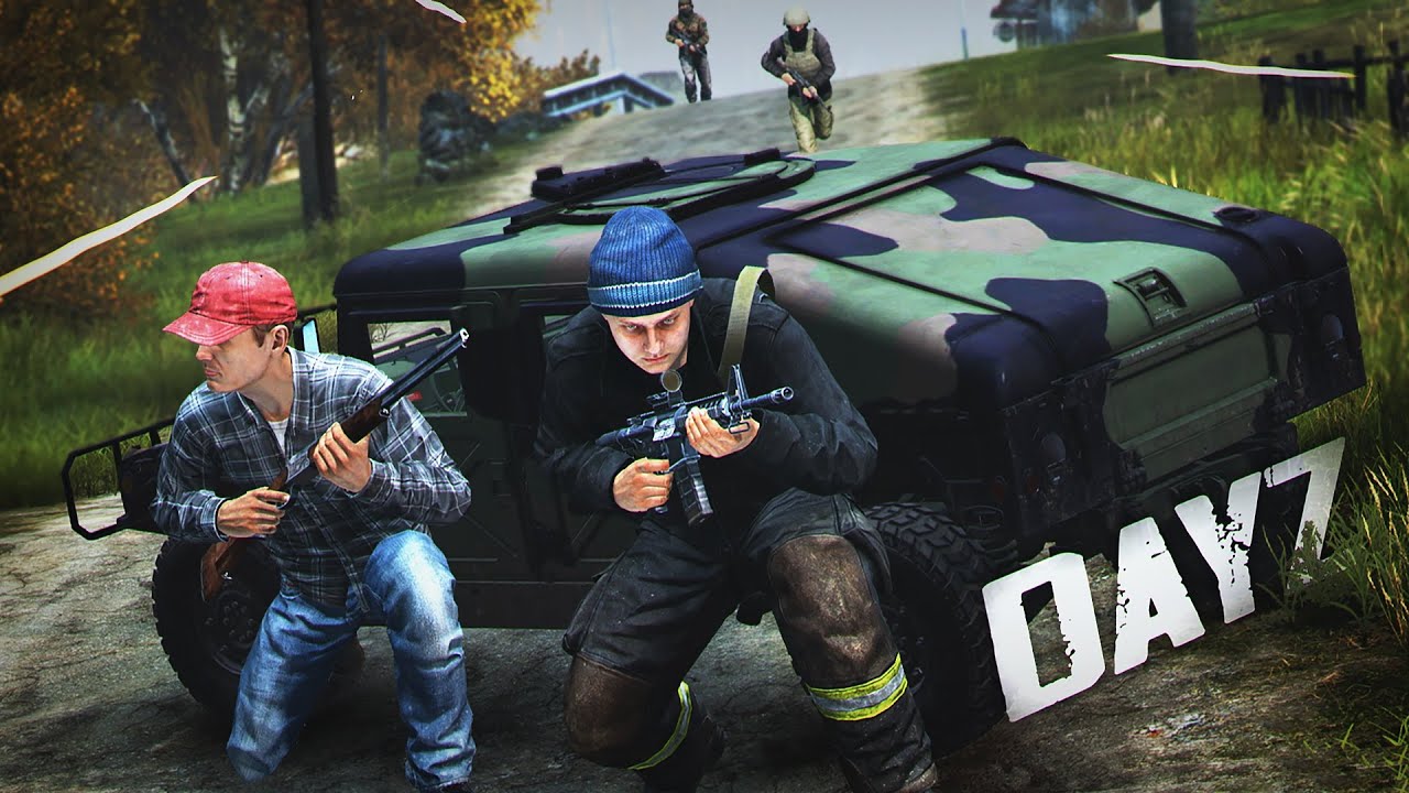 Старт вайпа и бой за хаммер в DayZ