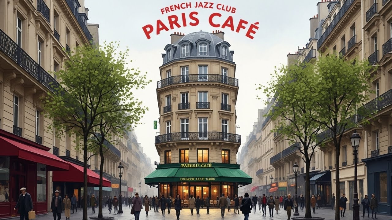 Rainy Day in Paris ☔ French Jazz Instrumental | Cozy Café Vibes