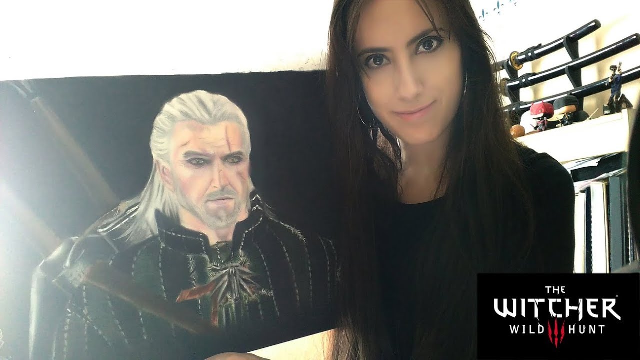Geralt of Rivia - The Witcher 3: Wild Hunt (speed drawing video)