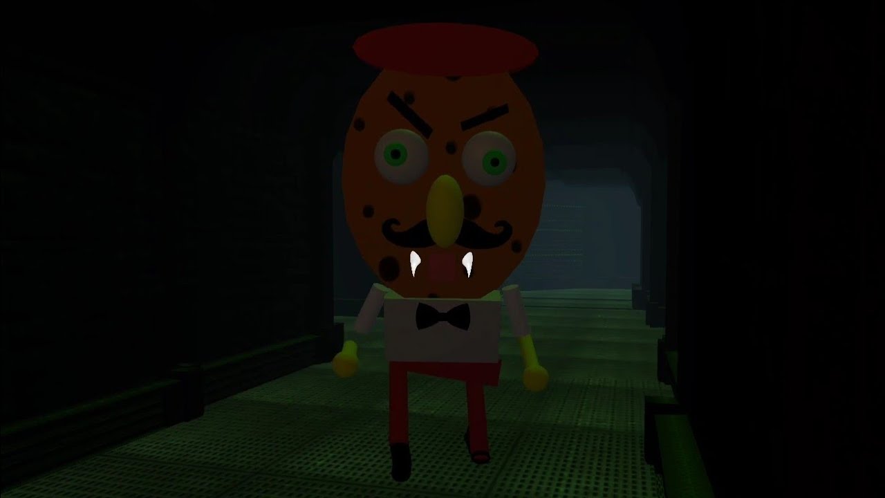 Scary Neighbor Sponge Survival Escape - Gameplay