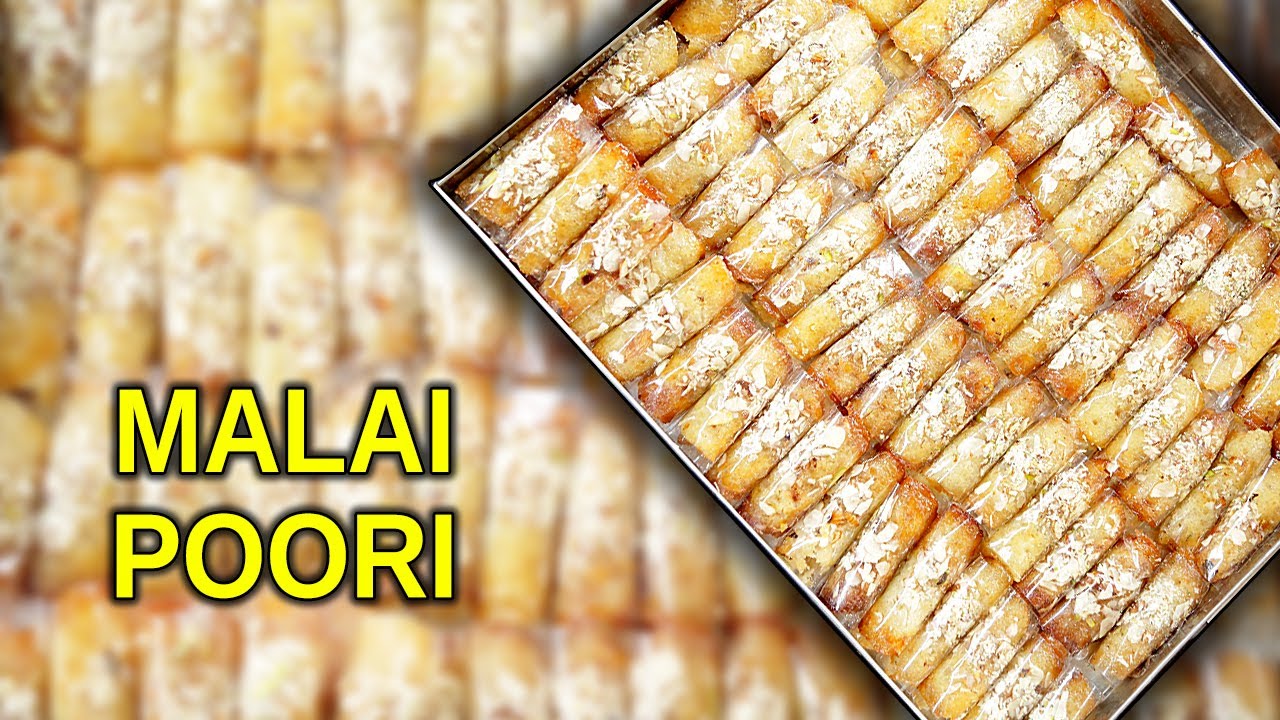 How To Make Malai Poori Sweet | Easy Malai Poori Recipe | Yummy Street Food