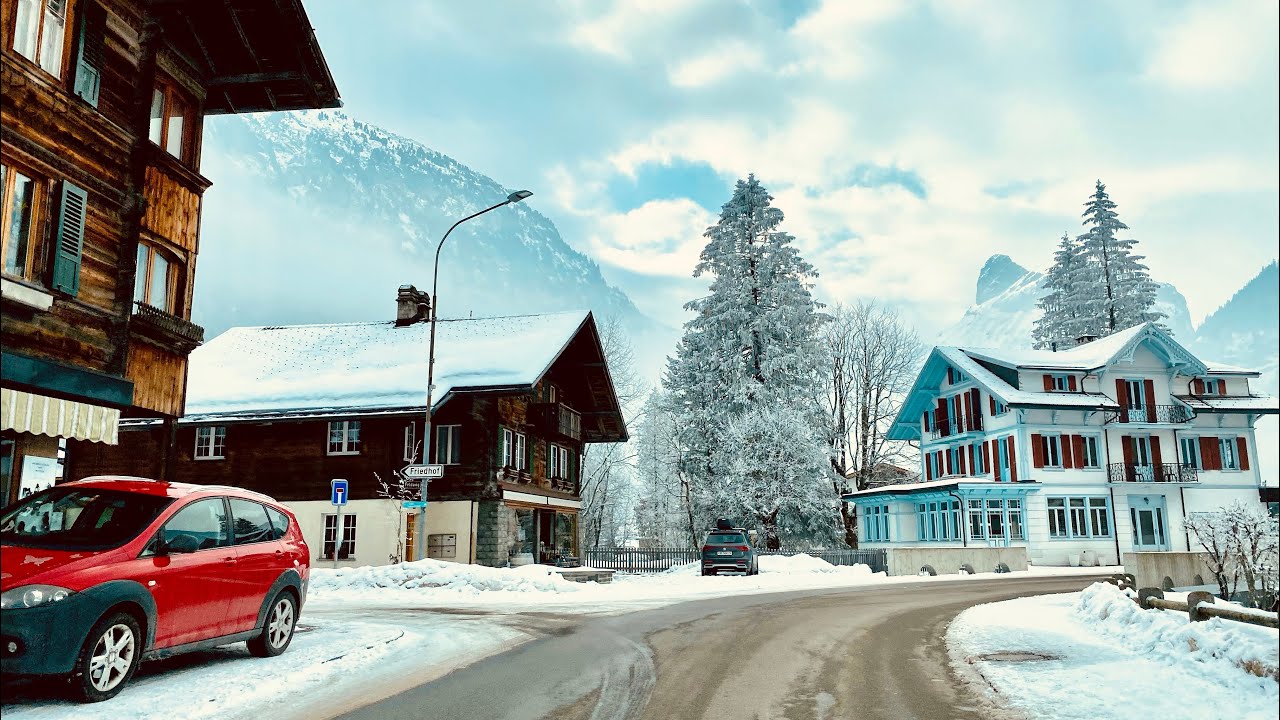 Switzerland 🇨🇭 Driving From Spiez To KANDERSTEG 🚗