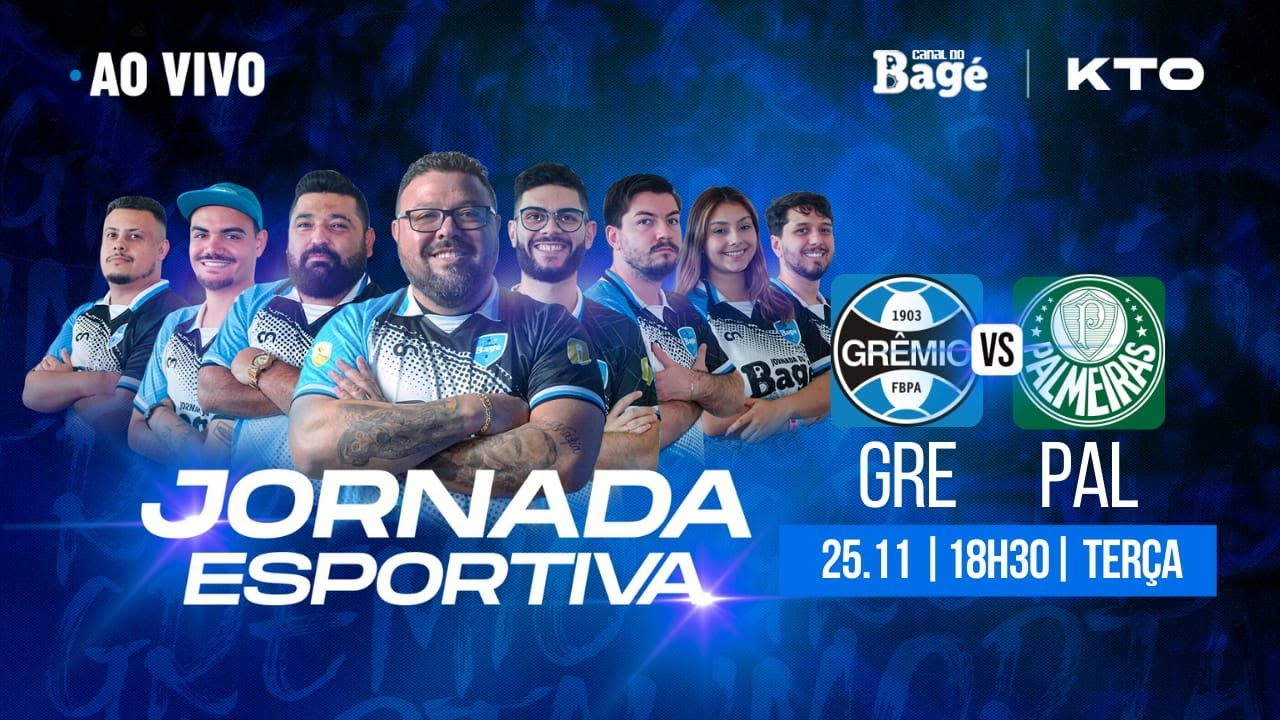 AO VIVO - JORNADA DO BAGÉ - GRÊMIO X PALMEIRAS [ DIRETO DA ARENA ]