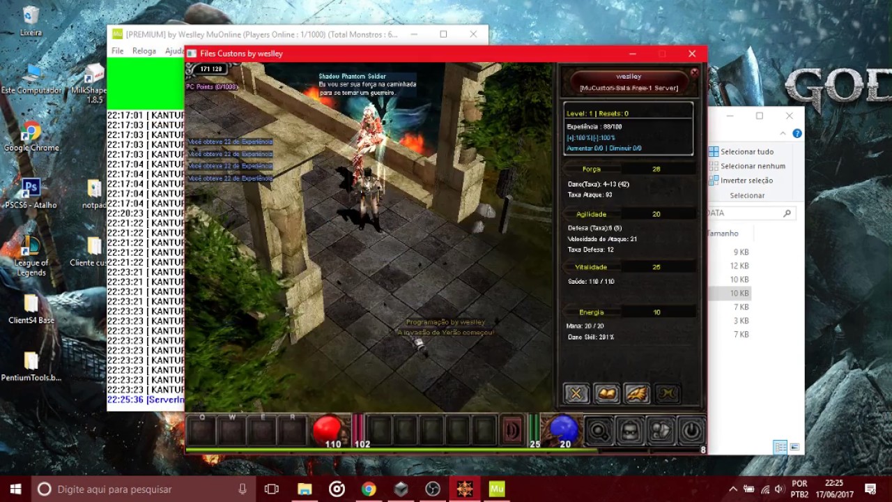 Configurando xp,drop e reset MuOnline