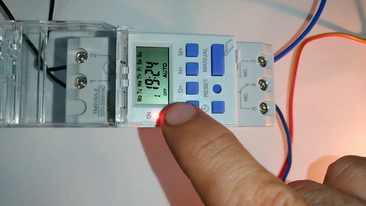 Como ligar e configurar o temporizador Sinotimer TM919A-2