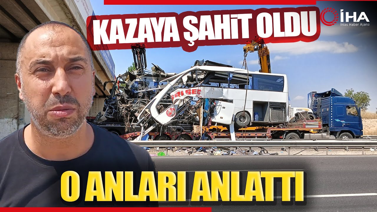 Otobüs Kazasına Şahit Olan Vatandaş O Anları Anlattı