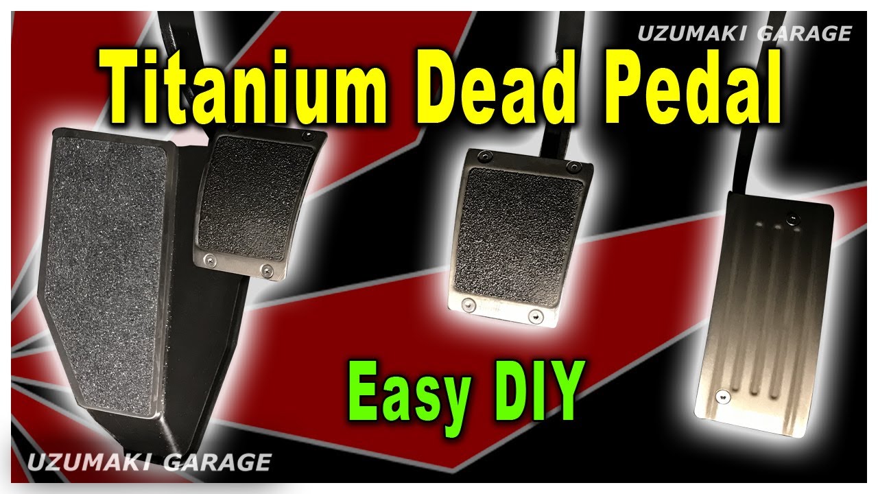Ralliart Style Titanium Dead Pedal Evo 9 Foot Rest DIY