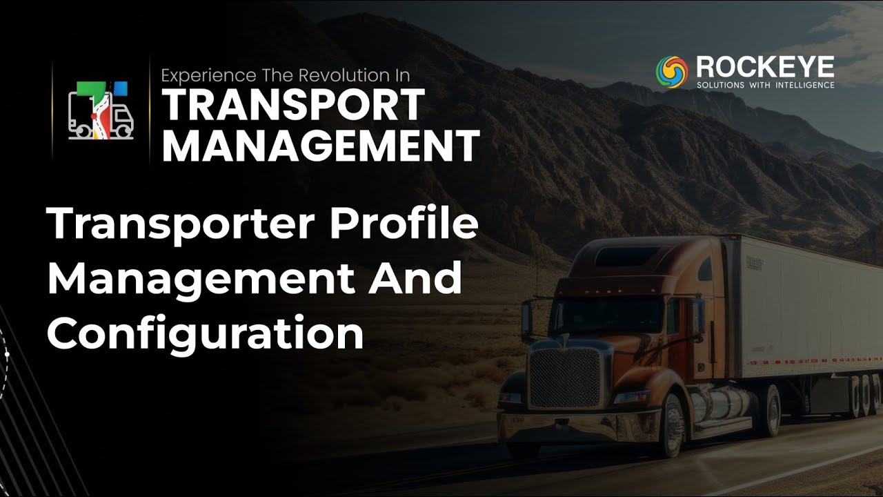 Add and Update Transporter Profile | TMS ROCKEYE
