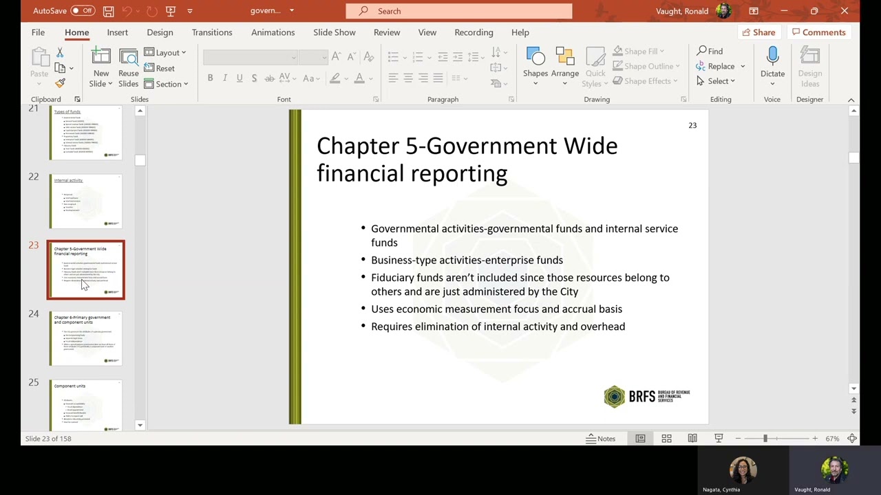 Government finance training May 3, 2022
