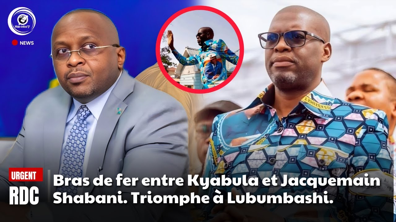 RDC: Bras de fer entre Kyabula et Jacquemain Shabani. Triomphe à Lubumbashi