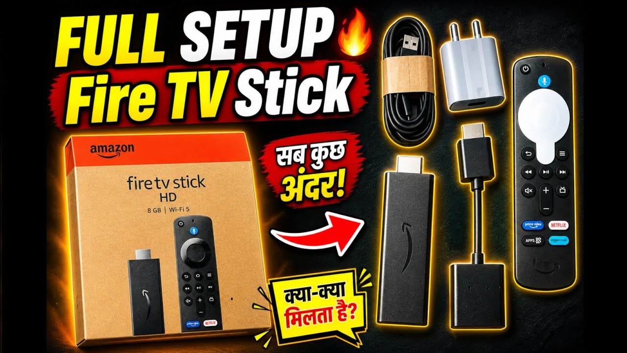 Amazon Fire TV Stick Setup | How To Setup Fire TV Stick | Fire TV Stick Installation | Amazon